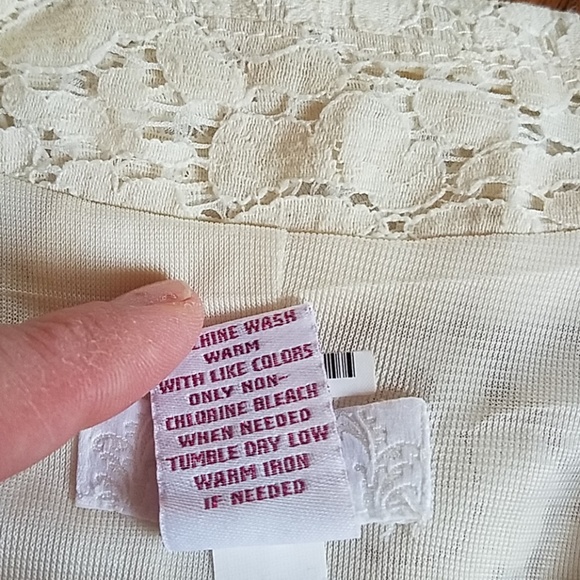 Lace jacket w 3/4 length sleeves - Picture 4 of 6